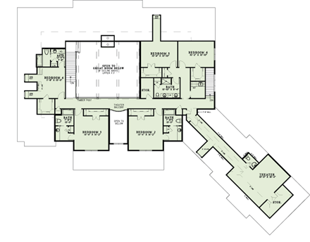 House Plan 82310 Second Level Plan