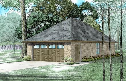 Garage Plan 82315 - 2 Car Garage Elevation