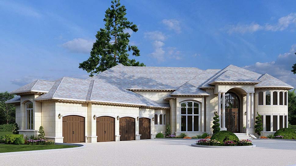 European Plan with 8454 Sq. Ft., 6 Bedrooms, 8 Bathrooms, 4 Car Garage Picture 4