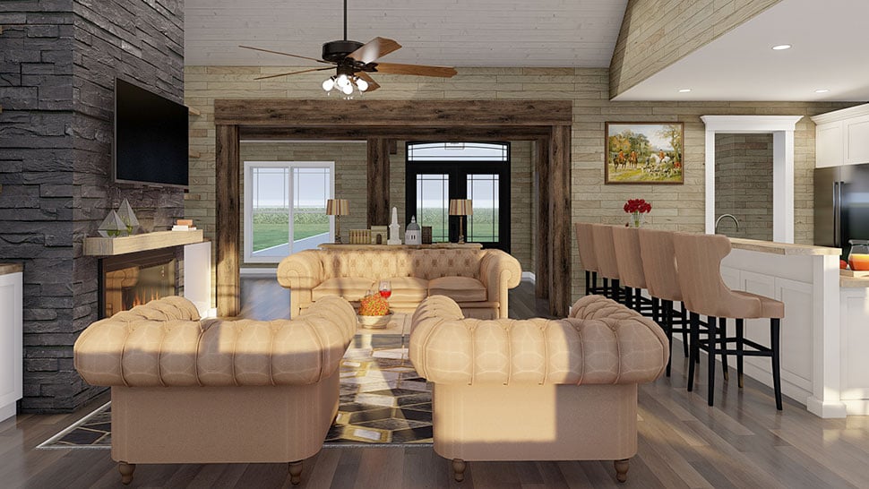 Plan with 2091 Sq. Ft., 3 Bedrooms, 3 Bathrooms, 2 Car Garage Picture 40