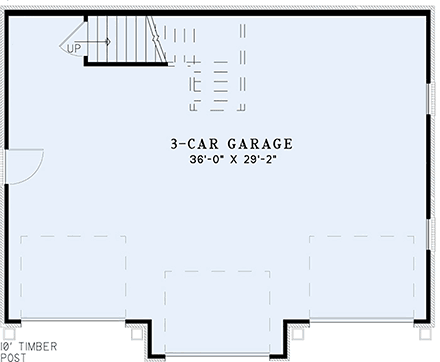 Garage Plan 82325 - 3 Car Garage Apartment First Level Plan