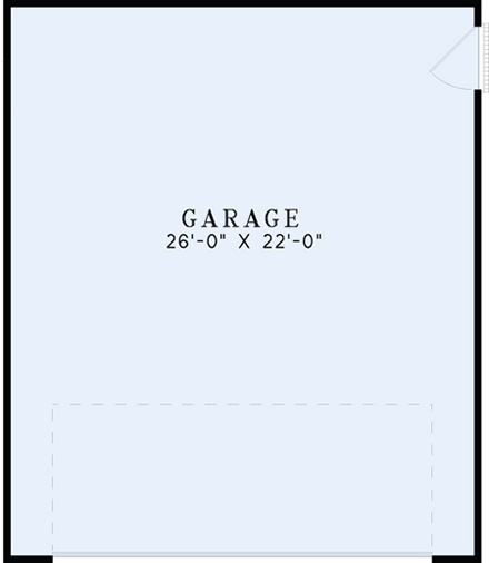 2 Car Garage Plan 82329 First Level Plan