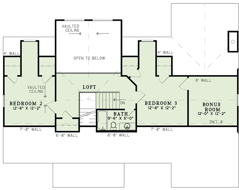 Craftsman Ranch Level Two of Plan 82335