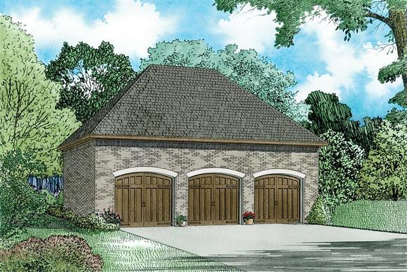 Garage Plan 82338 - 3 Car Garage Elevation