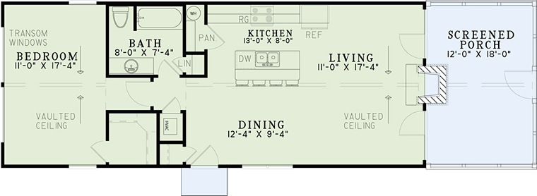 Cabin Ranch Level One of Plan 82344