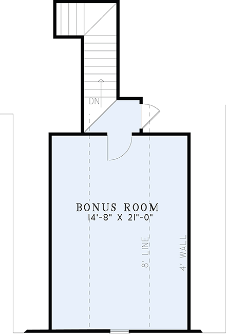 House Plan 82348 Second Level Plan