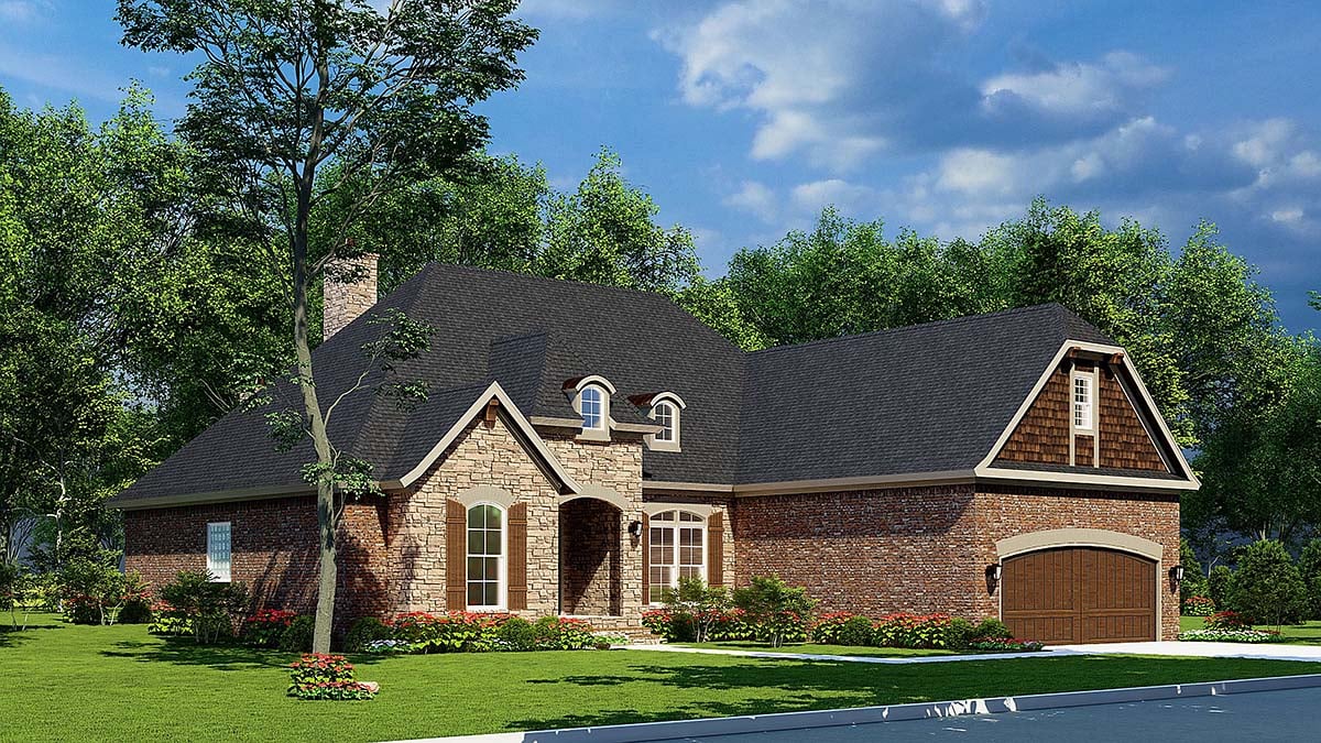 European, Tudor Plan with 2385 Sq. Ft., 4 Bedrooms, 4 Bathrooms, 2 Car Garage Picture 18