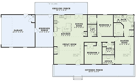 House Plan 82350 First Level Plan