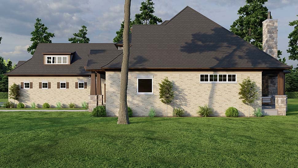 Bungalow, Craftsman, French Country, Tudor Plan with 3251 Sq. Ft., 4 Bedrooms, 5 Bathrooms, 3 Car Garage Picture 5