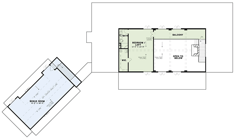 Bungalow Country Craftsman Southern Traditional Level Two of Plan 82361