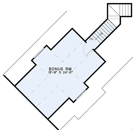 House Plan 82362 Second Level Plan