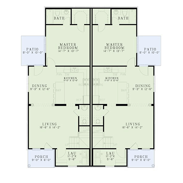 Colonial Traditional Level One of Plan 82363