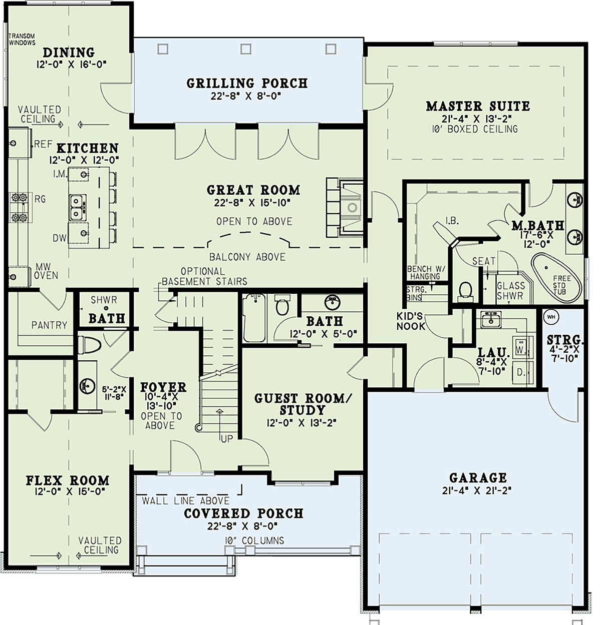 House Plan 82366 Level One