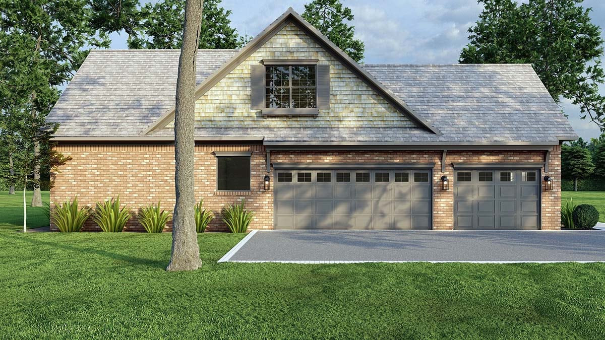 Country, Farmhouse, Southern, Traditional Plan with 2328 Sq. Ft., 3 Bedrooms, 3 Bathrooms, 3 Car Garage Picture 3