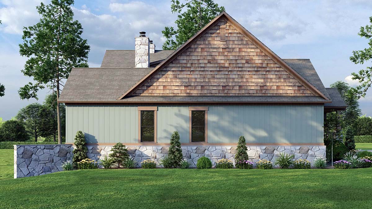Bungalow, Country, Craftsman, Southern, Traditional Plan with 2816 Sq. Ft., 4 Bedrooms, 6 Bathrooms Picture 3