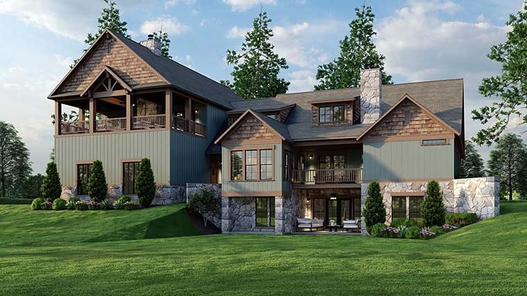 Bungalow, Country, Craftsman, Southern, Traditional Plan with 2816 Sq. Ft., 4 Bedrooms, 6 Bathrooms Picture 6