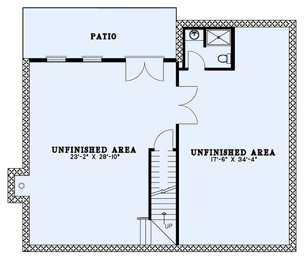Bungalow Coastal Country Craftsman Southern Lower Level of Plan 82375