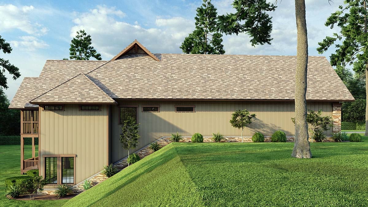 Bungalow, Craftsman Plan with 3447 Sq. Ft., 4 Bedrooms, 4 Bathrooms, 2 Car Garage Picture 3
