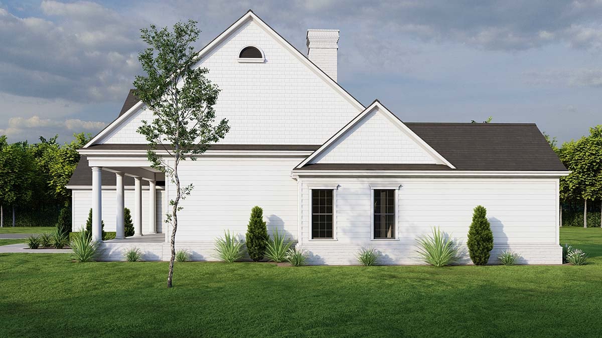 Bungalow, Country, Craftsman, Farmhouse, Historic, Southern, Traditional Plan with 2499 Sq. Ft., 4 Bedrooms, 3 Bathrooms, 2 Car Garage Picture 2