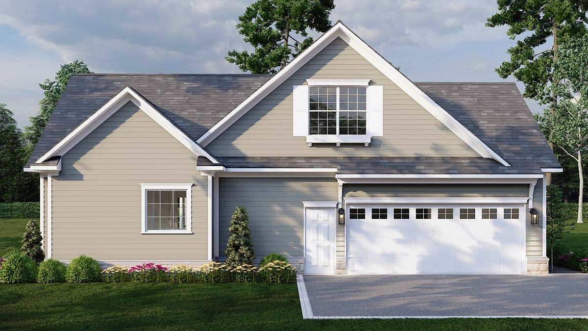 Country, Farmhouse, Traditional Plan with 2516 Sq. Ft., 4 Bedrooms, 3 Bathrooms, 2 Car Garage Picture 3