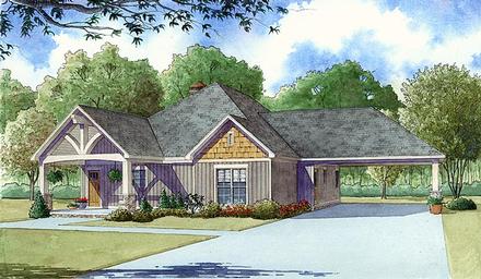 Craftsman Traditional Elevation of Plan 82403