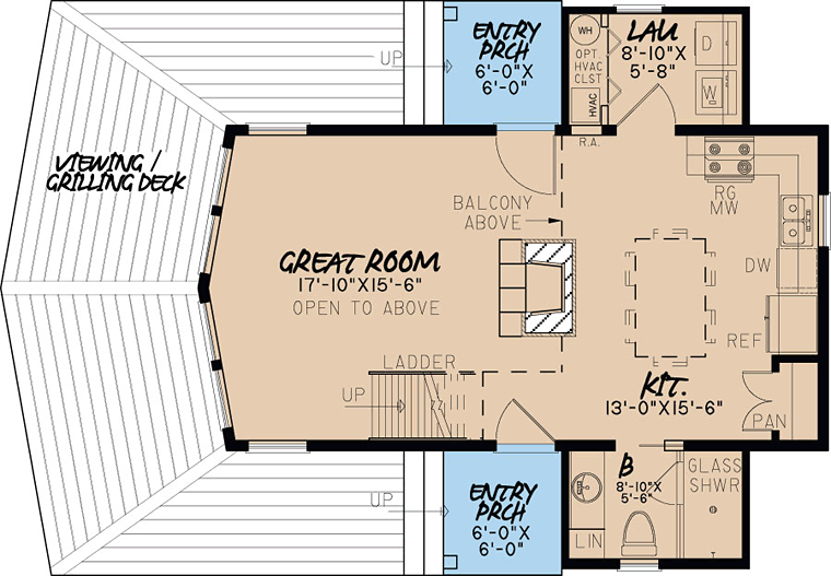 Contemporary Level One of Plan 82404