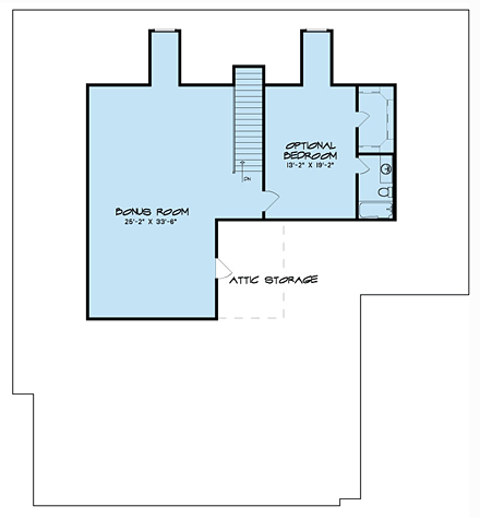 House Plan 82412 Second Level Plan