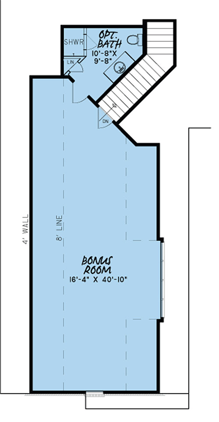 House Plan 82419 Second Level Plan