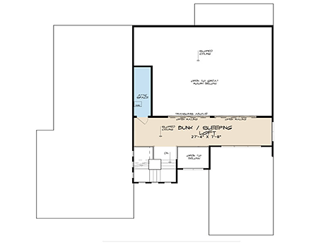 House Plan 82420 Second Level Plan