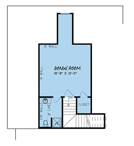 House Plan 82421 Second Level Plan