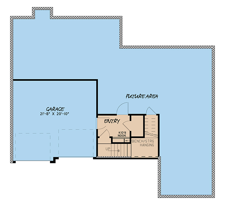 Traditional Lower Level of Plan 82428