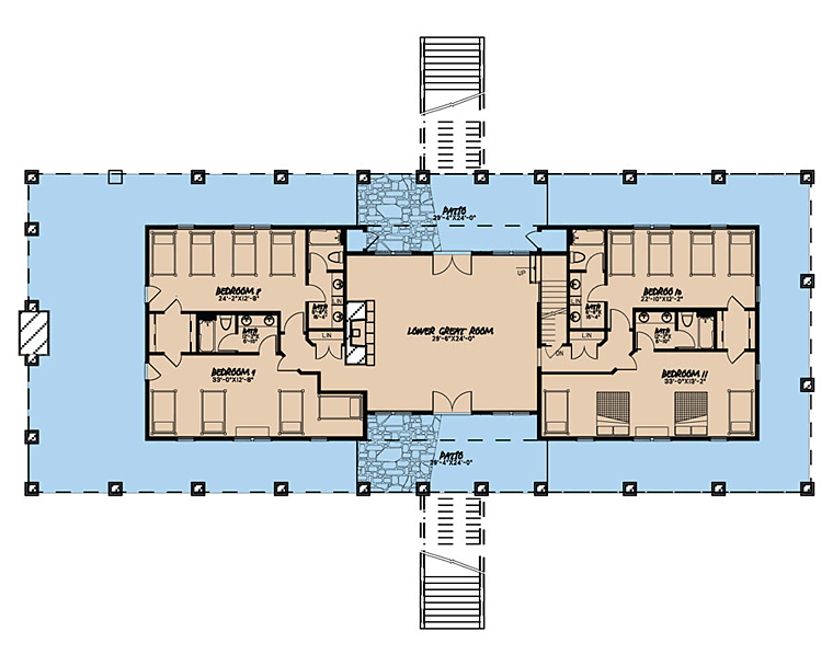 Country Southern Lower Level of Plan 82429