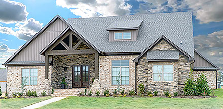 Bungalow Cottage Country Craftsman Elevation of Plan 82431