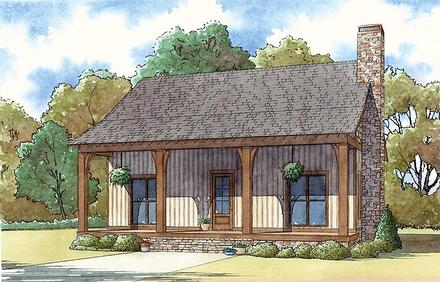 Cabin Country Ranch Elevation of Plan 82442