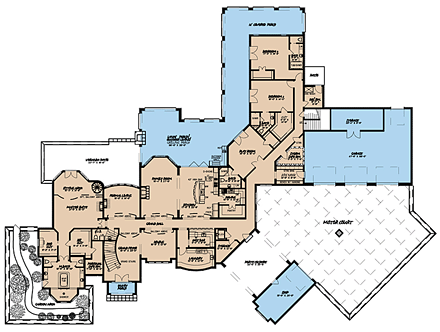 House Plan 82443 First Level Plan