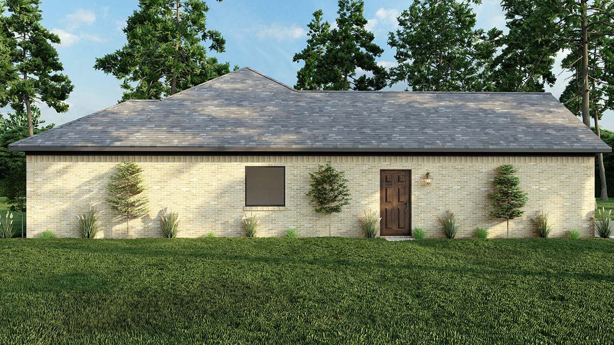Cottage, Country, Traditional Plan with 1745 Sq. Ft., 2 Car Garage Picture 3