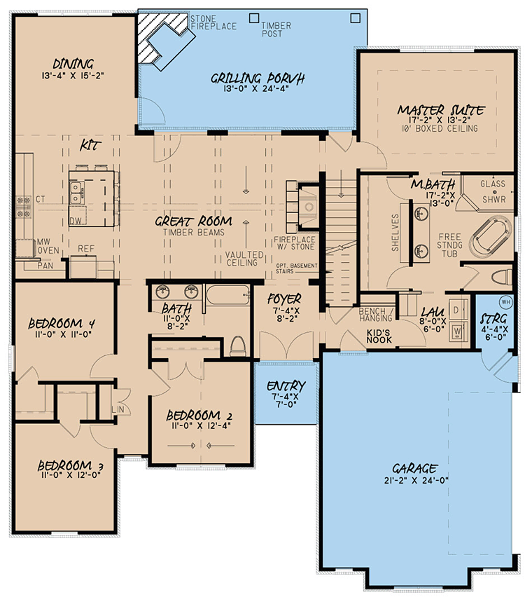 European Traditional Level One of Plan 82456