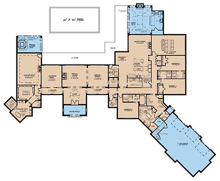 House Plan 82457 First Level Plan