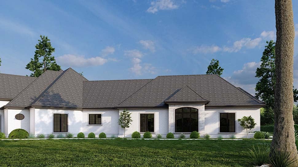 European, French Country, Mediterranean, Southern Plan with 6554 Sq. Ft., 4 Bedrooms, 6 Bathrooms, 3 Car Garage Picture 4