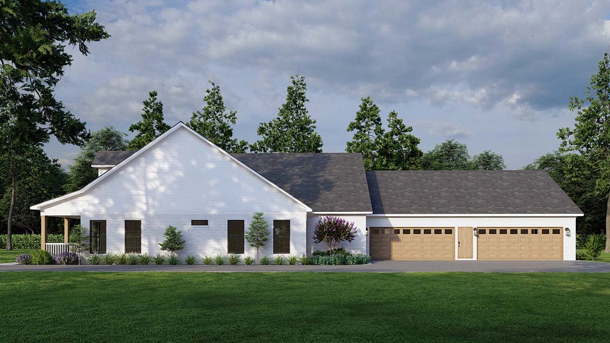 Country, Southern Plan with 2871 Sq. Ft., 3 Bedrooms, 3 Bathrooms, 4 Car Garage Picture 15