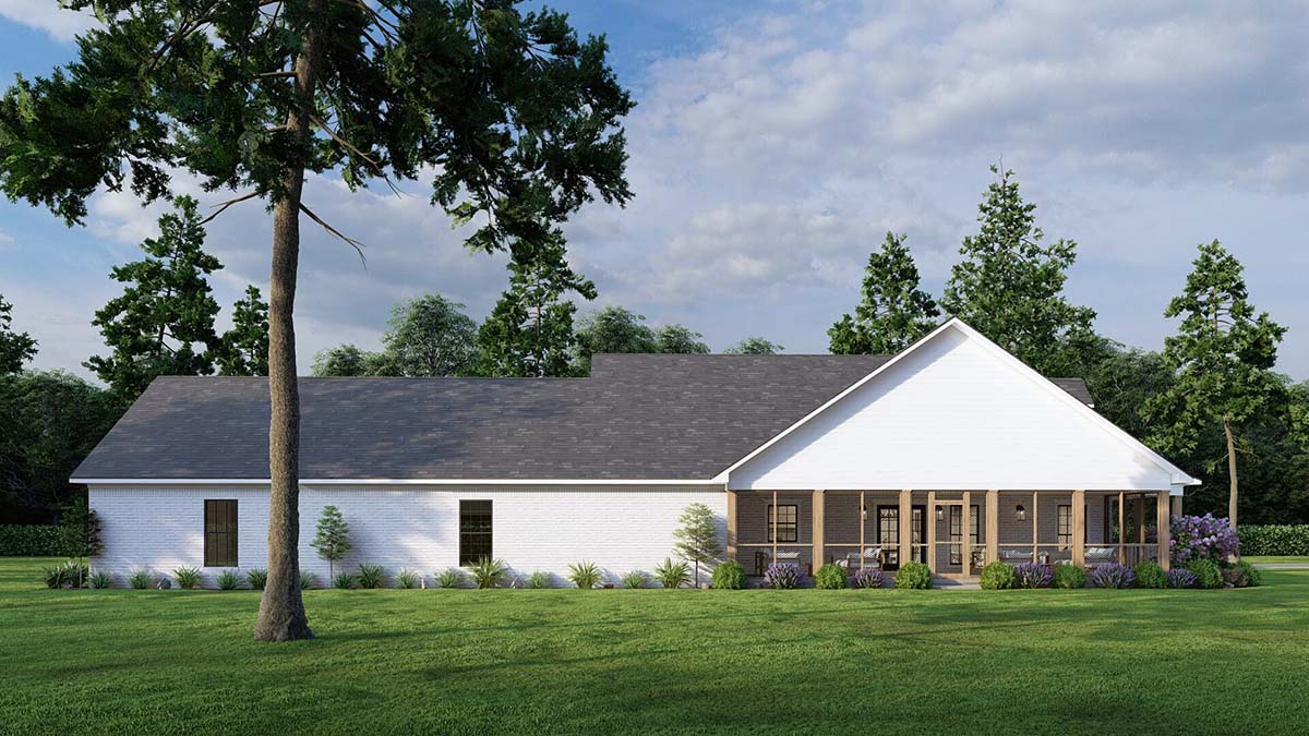 Country, Southern Plan with 2871 Sq. Ft., 3 Bedrooms, 3 Bathrooms, 4 Car Garage Picture 14