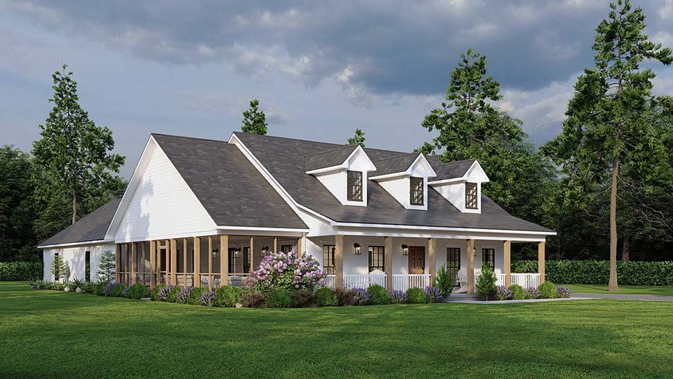 Country, Southern Plan with 2871 Sq. Ft., 3 Bedrooms, 3 Bathrooms, 4 Car Garage Picture 13
