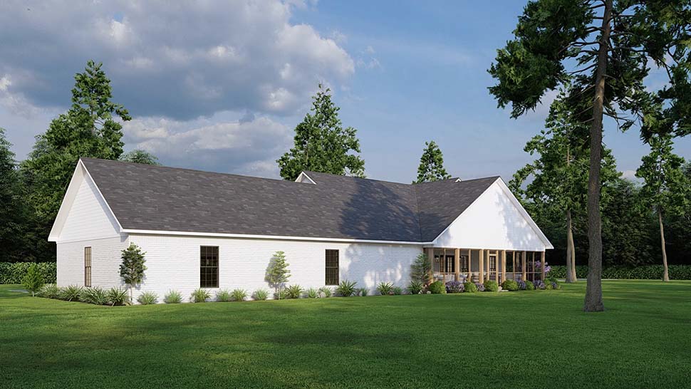 Country, Southern Plan with 2871 Sq. Ft., 3 Bedrooms, 3 Bathrooms, 4 Car Garage Picture 4