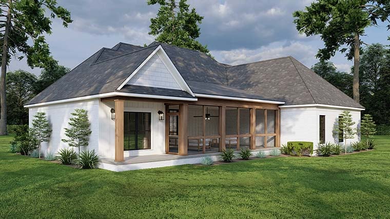 Bungalow, Craftsman, European, Traditional Plan with 2199 Sq. Ft., 3 Bedrooms, 4 Bathrooms, 2 Car Garage Picture 6