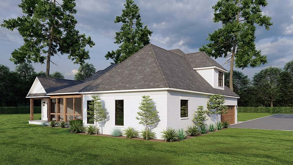 Bungalow, Craftsman, European, Traditional Plan with 2199 Sq. Ft., 3 Bedrooms, 4 Bathrooms, 2 Car Garage Picture 7