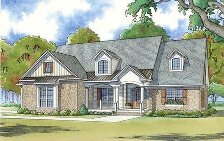 Bungalow Country Craftsman Elevation of Plan 82472