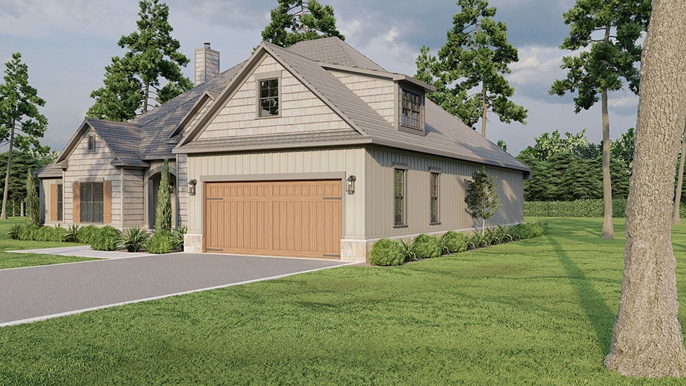 European, Traditional Plan with 2646 Sq. Ft., 4 Bedrooms, 3 Bathrooms, 2 Car Garage Picture 20