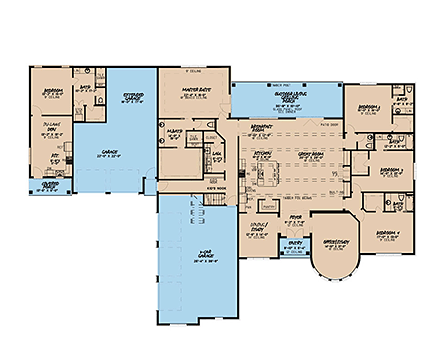 House Plan 82488 First Level Plan