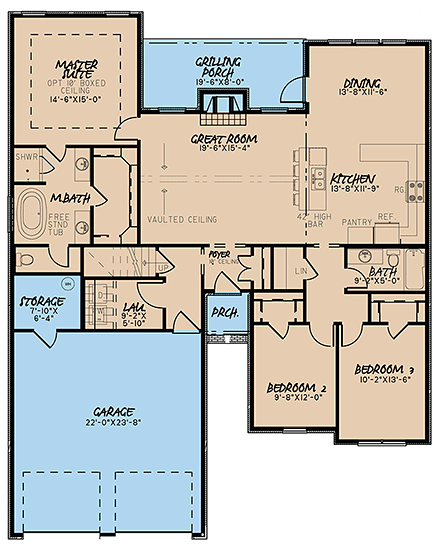House Plan 82490 First Level Plan