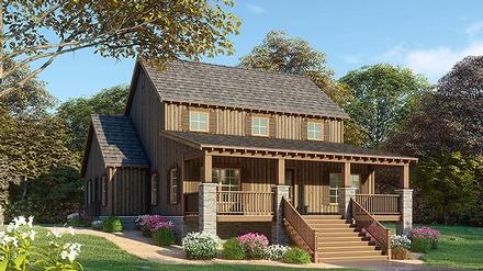 Country Southern Traditional Elevation of Plan 82497